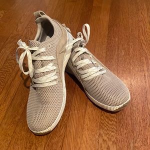 Womens Sorel waterproof out and about sneaker size 9. Color is tan